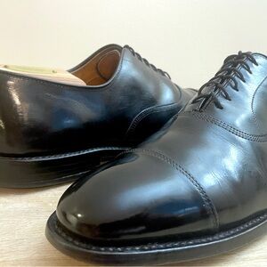 Allen Edmonds Park Avenue Cap Toe Black Oxford Dress Shoes Size 12 A 5615